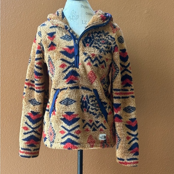 The North Face “Campshire” Hoodie Cedar Brown Calif Geo Print Small Like New! - Picture 3 of 10